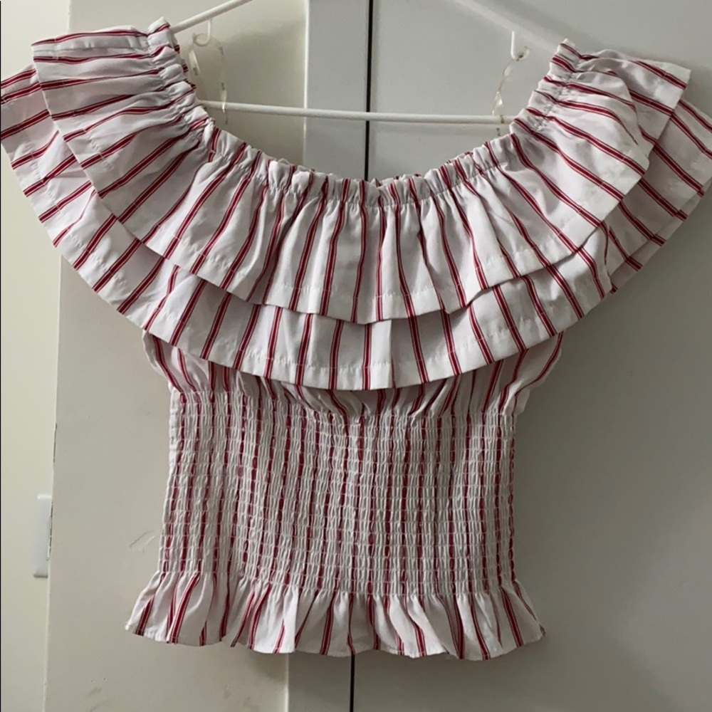 Off the shoulder crop top